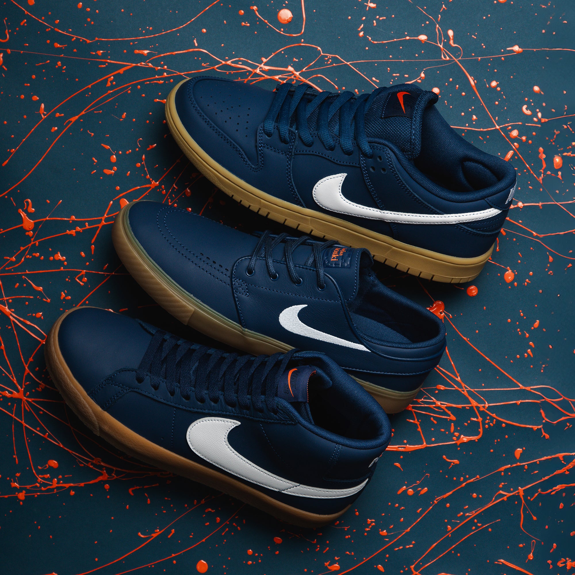 In Store Only - Nike SB Orange Label Navy & Gum Pack