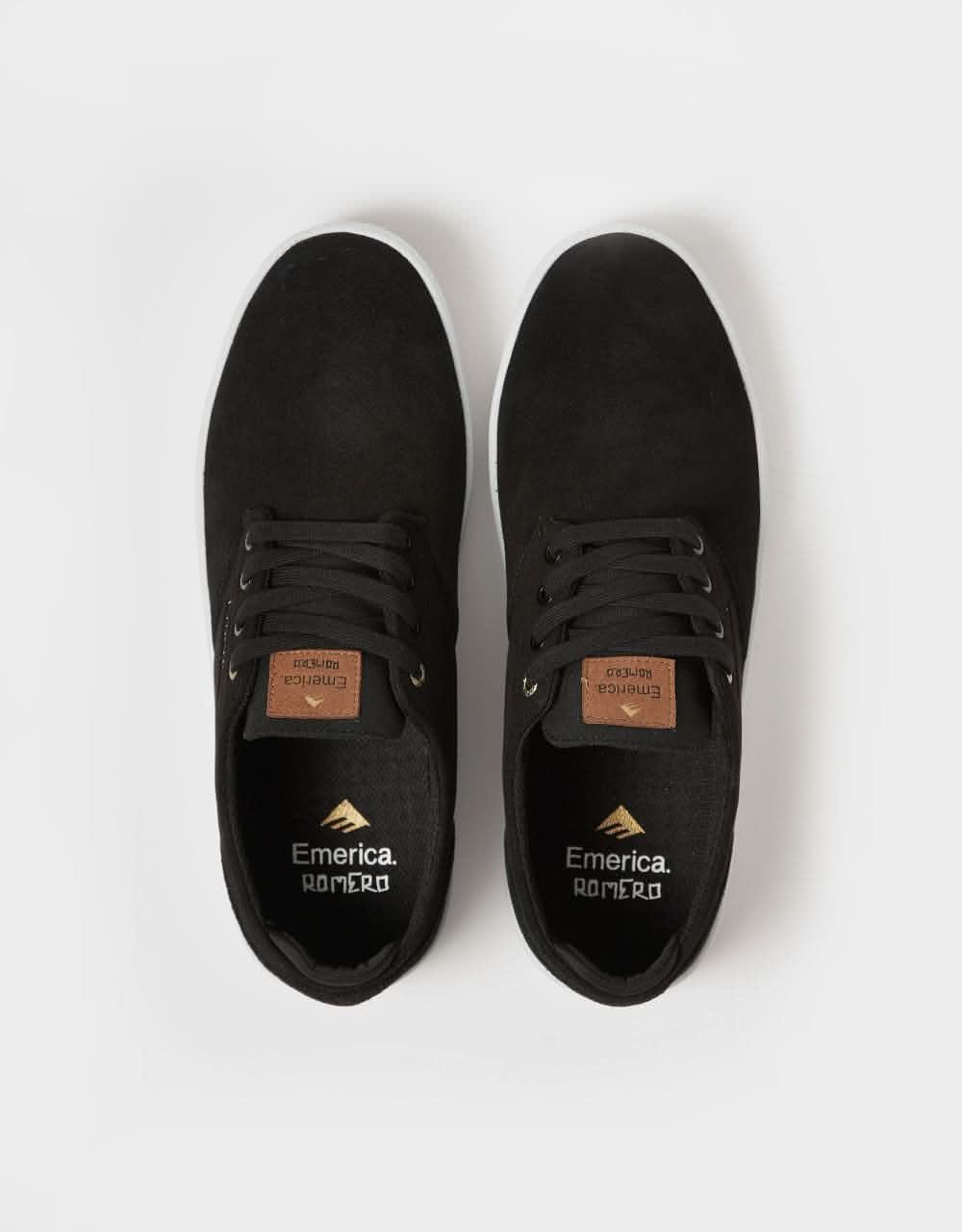 Emerica Romero Laced Skate Shoes - Black/White