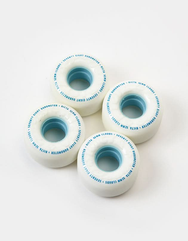 Ricta Clouds 78a Skateboard Wheels - White/Blue