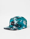 HUF Tie Dye Plantlife Volley 5 Panel Cap - Jade