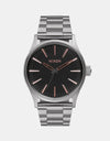 Nixon Sentry 38 SS Watch - Grey/Rose Gold