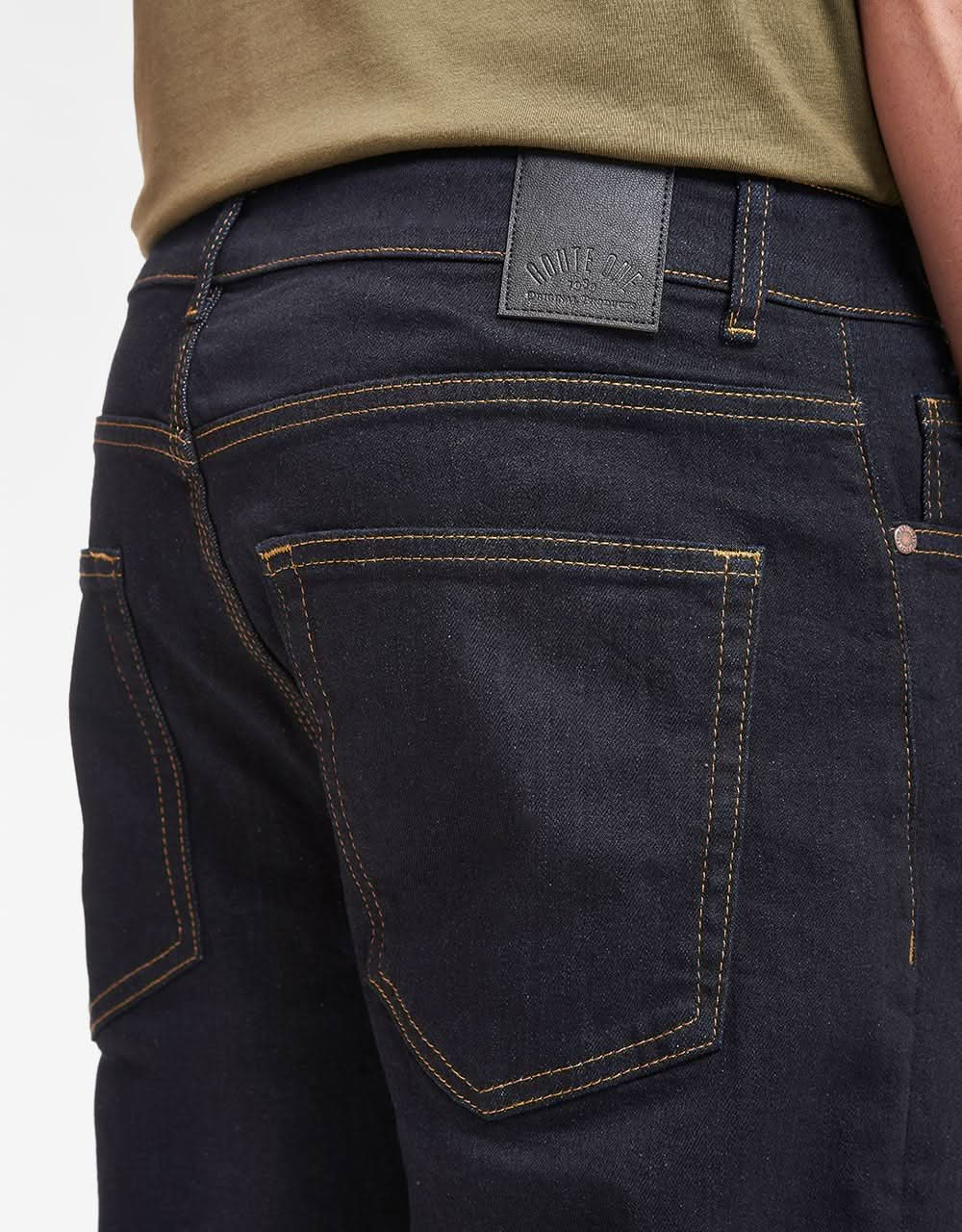 Jeans in denim rilassato Route One - Grezzo