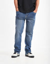 Route One Relaxed Denim Jeans - Washed Blue