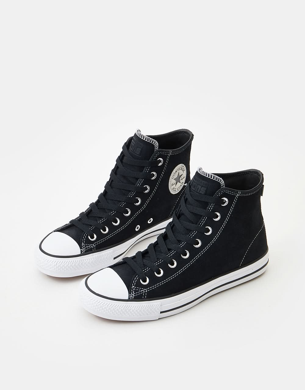 Converse CTAS Pro Hi zapatos de skate - Negro/Negro/Blanco