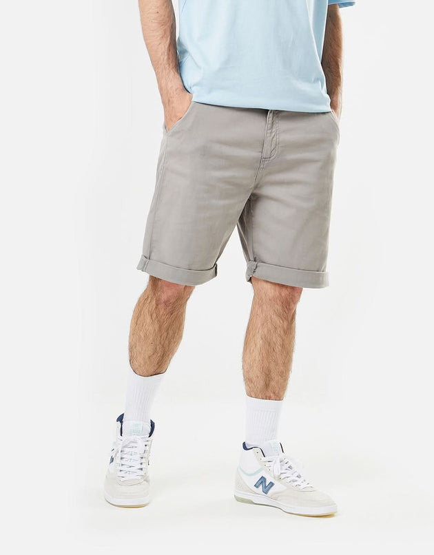 Route One Roll-Up-Chino-Shorts – Grau