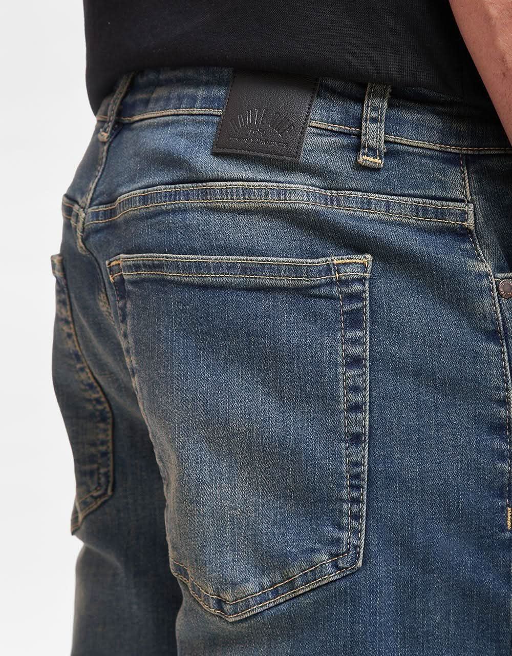 Route One Relaxed Denim Jeans - Mid Wash