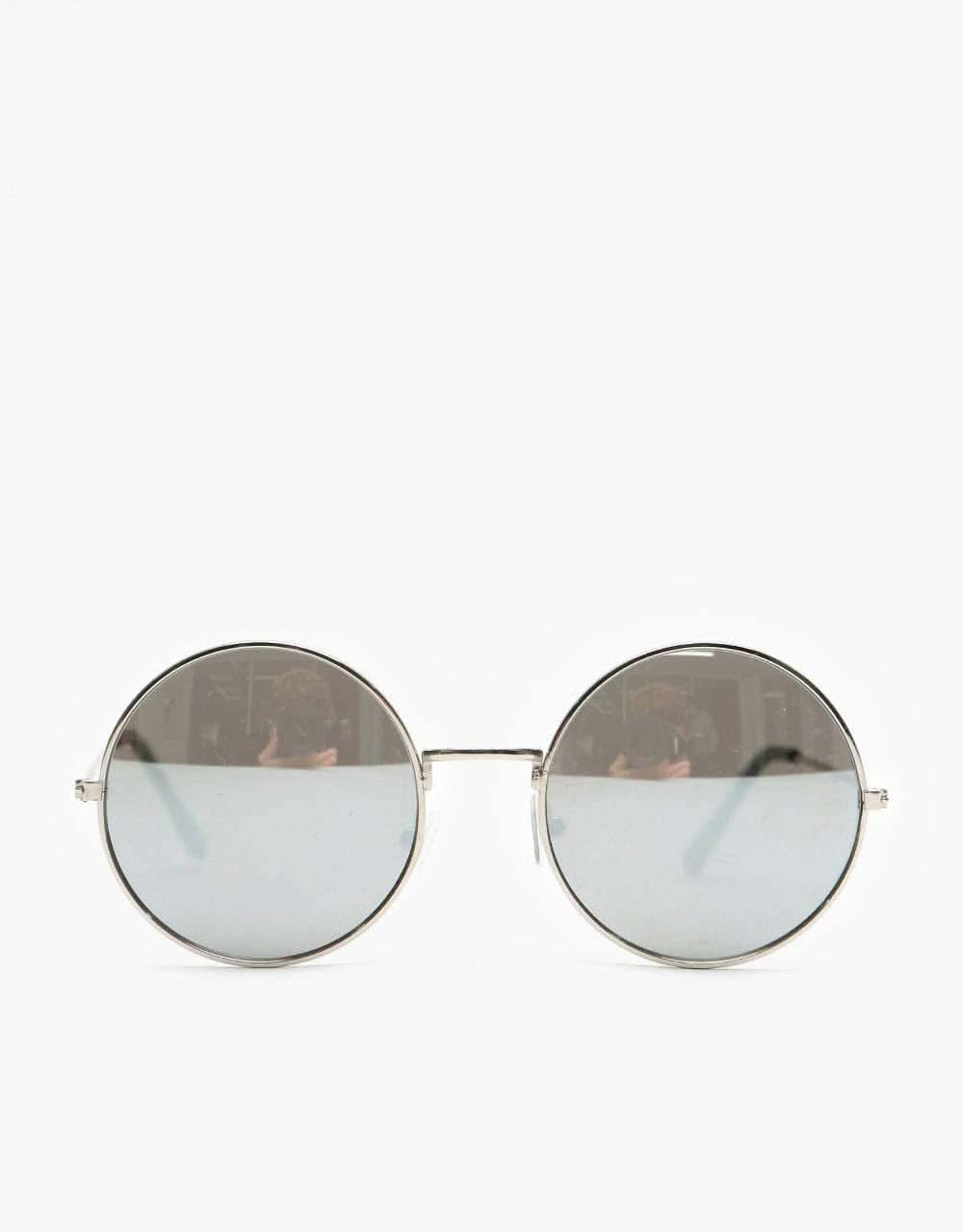 Route One Round Sunglasses - Silver