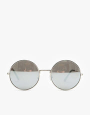 Route One Round Sunglasses - Silver