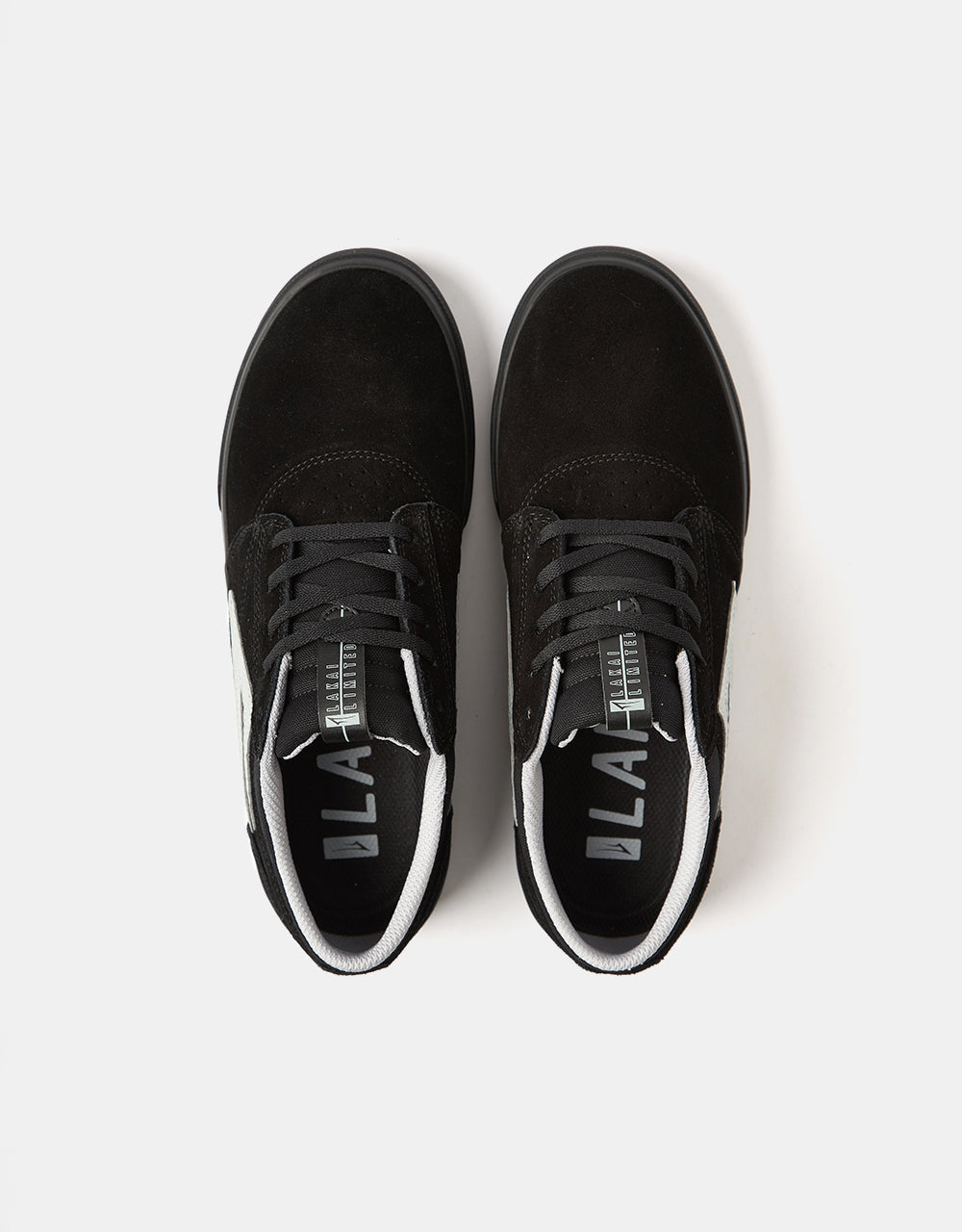 Lakai Griffin Skate Shoes - Black/Black Suede