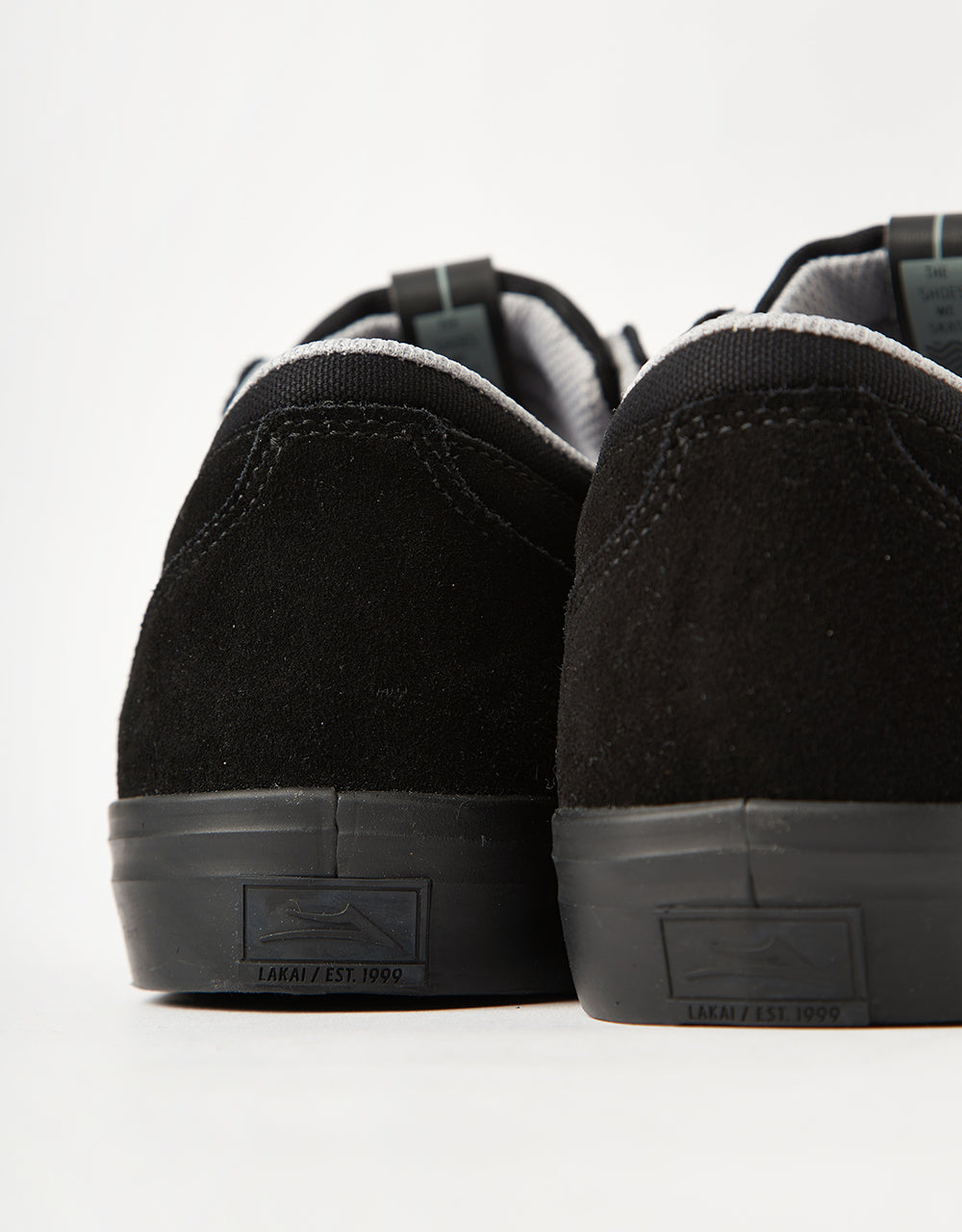 Lakai Griffin Skate Shoes - Black/Black Suede