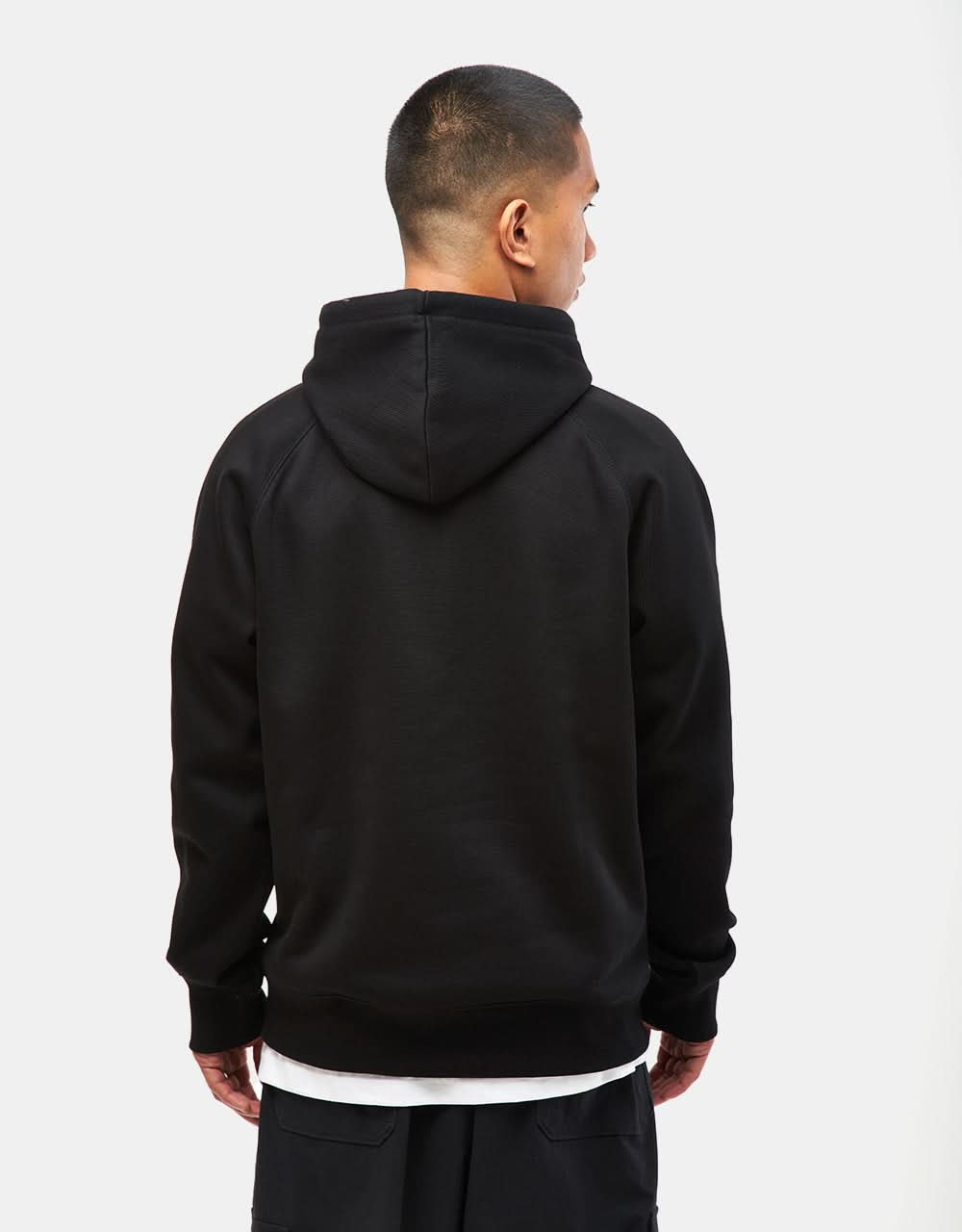 Carhartt WIP Hooded Chase Sweatshirt - Black/Gold