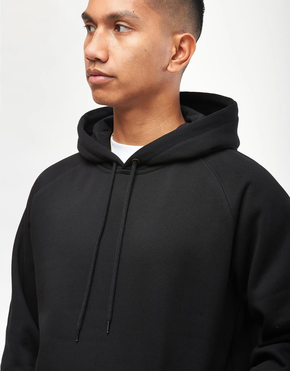 Carhartt WIP Hooded Chase Sweatshirt - Black/Gold