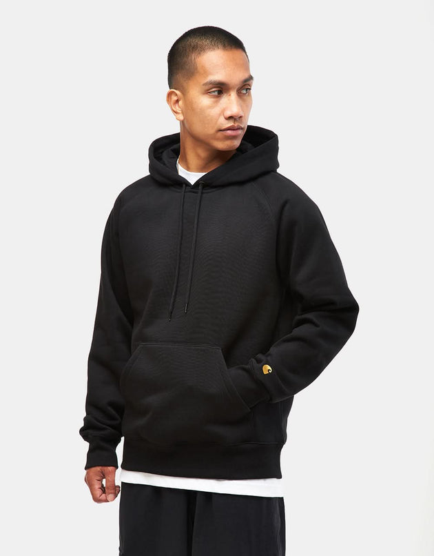 Sudadera con capucha Chase de Carhartt WIP - Negro/Oro