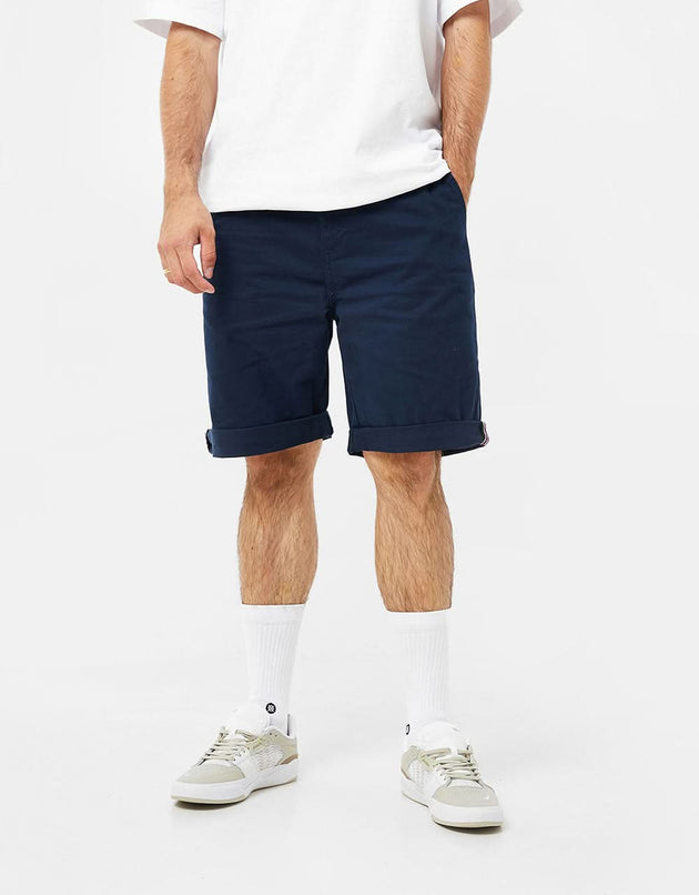 Route One Premium Chino-Shorts – Marineblau