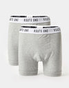 Route One Classic Boxers Pack de 2 - Gris Jaspeado