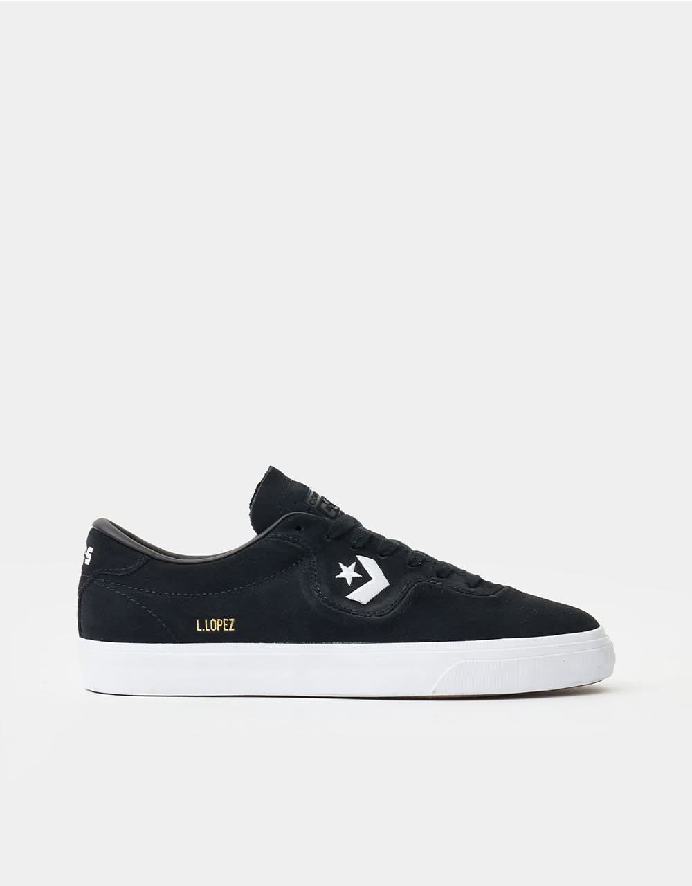 Chaussures de skate Converse Louie Lopez Pro Ox - Noir/Noir/Blanc