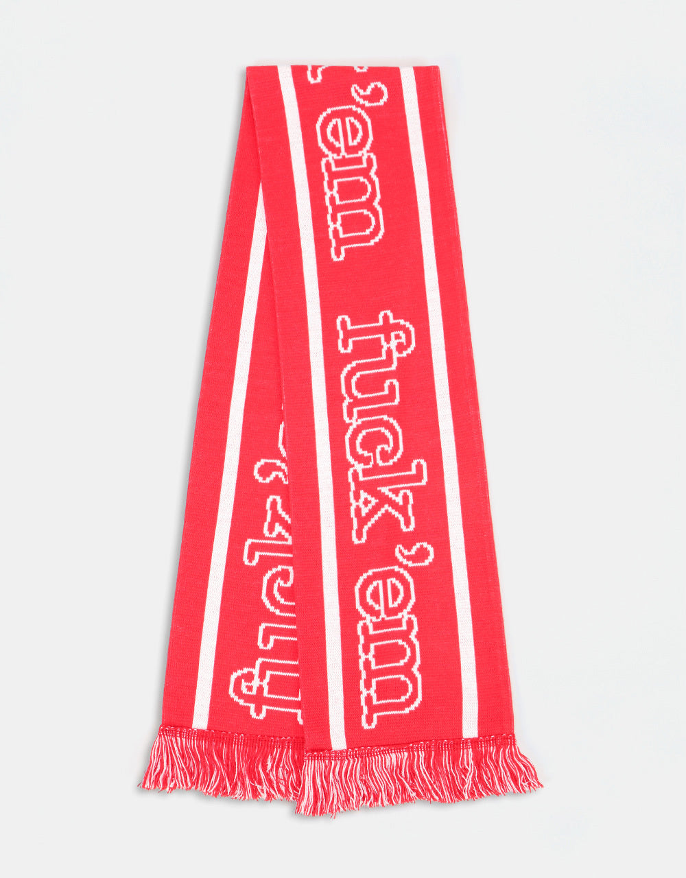 Route One Fuck 'Em Scarf - Red/White