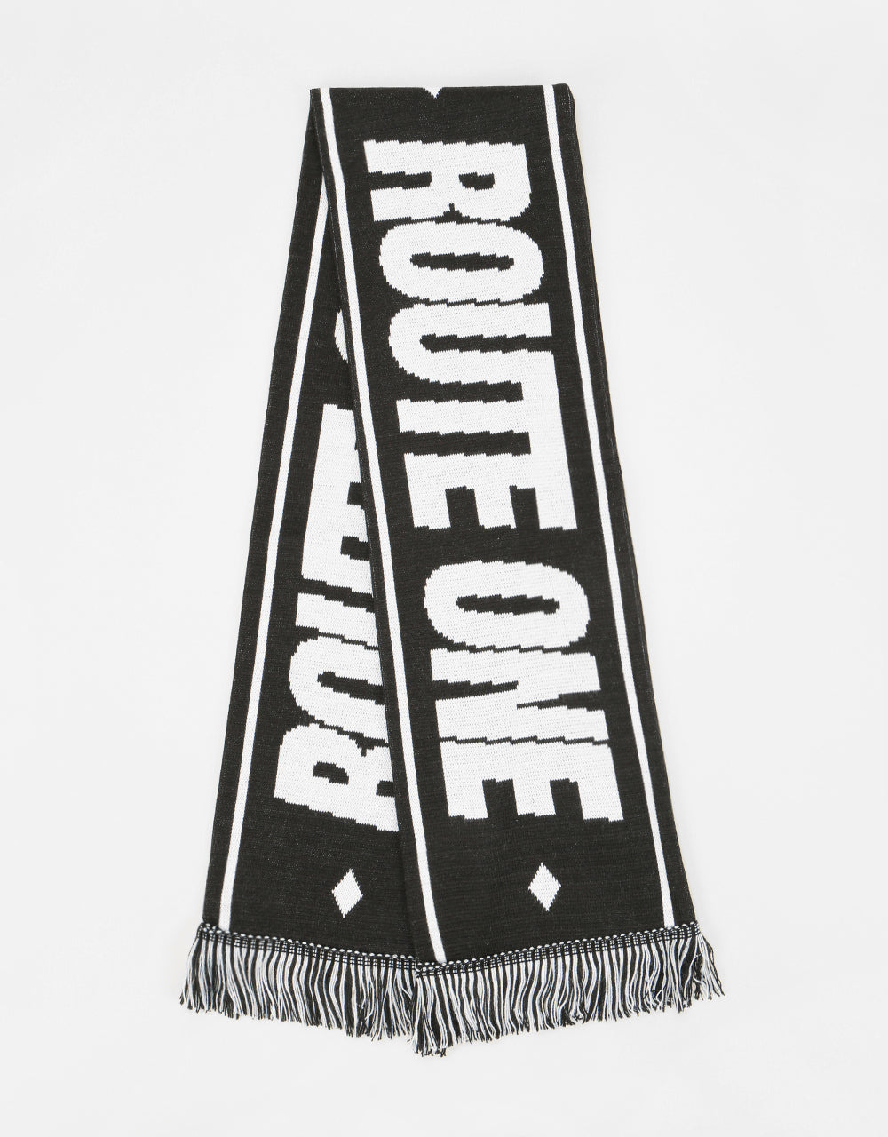 Route One Athletic Scarf - Black/White