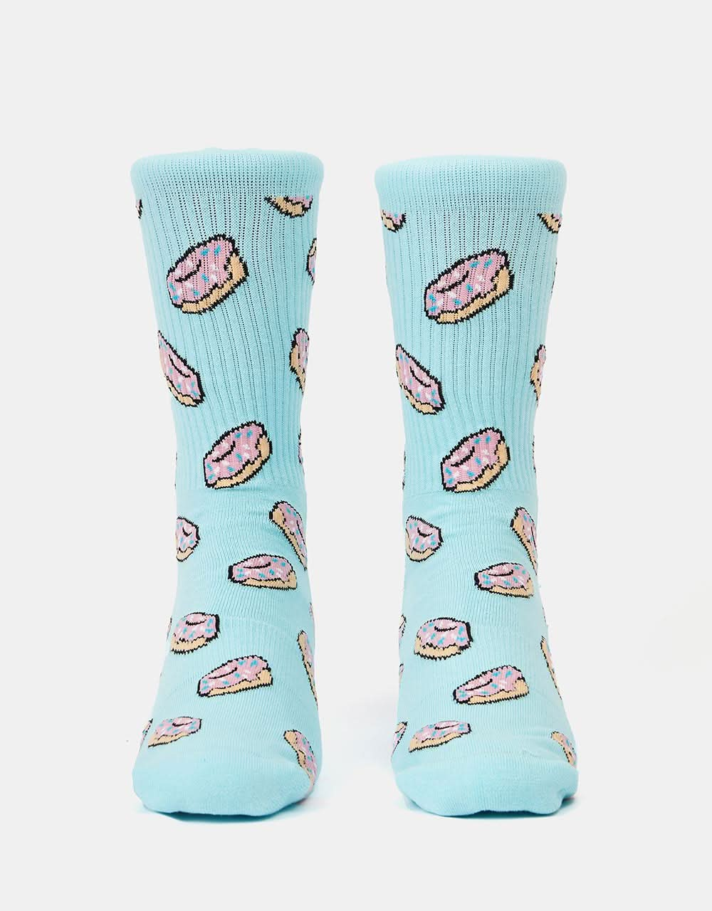 Route One Doughnuts Socks - Light Blue