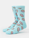 Chaussettes Route One Donuts - Bleu Clair