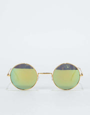 Route One Round Sunglasses - Gold