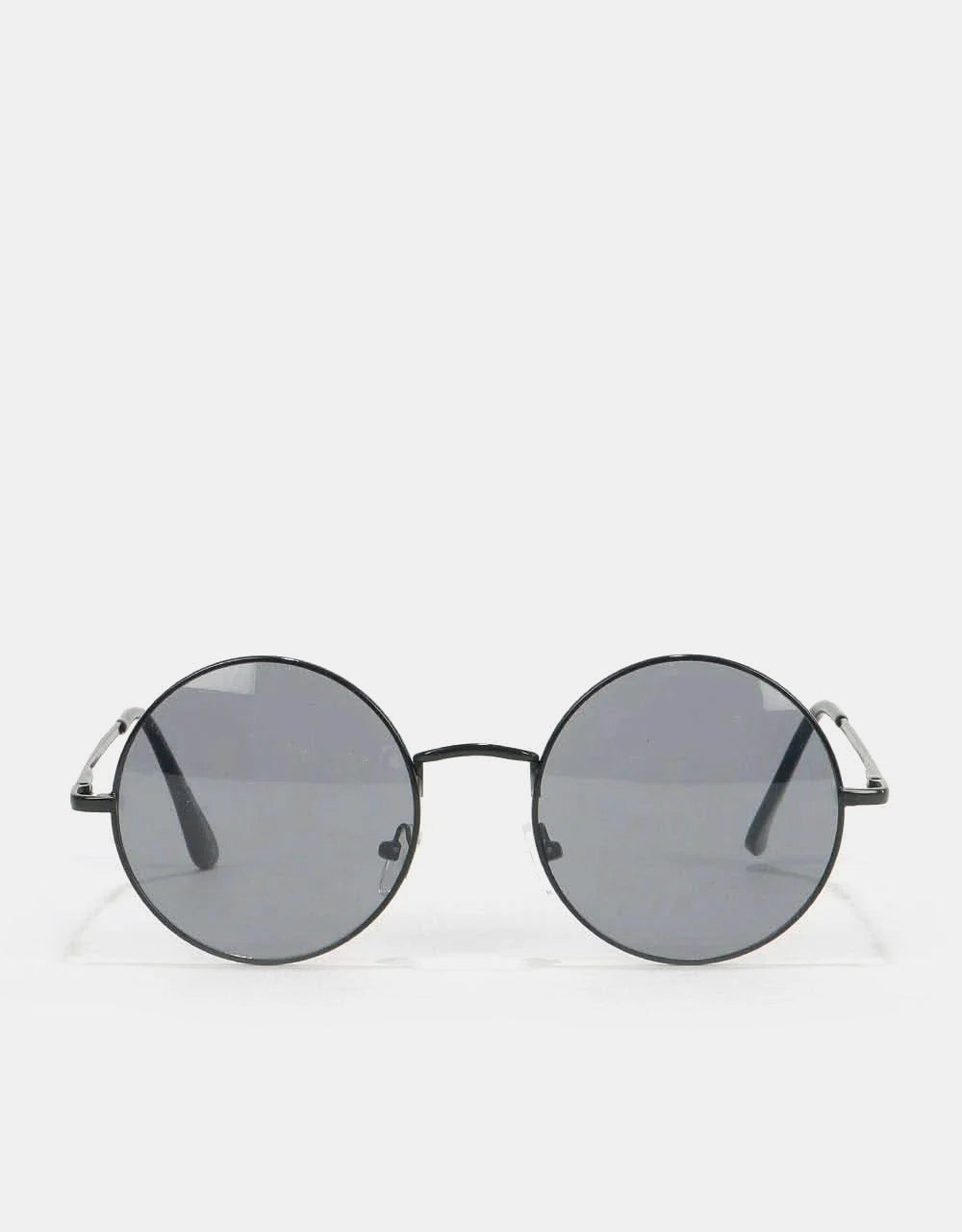 Route One Round Sunglasses - Black