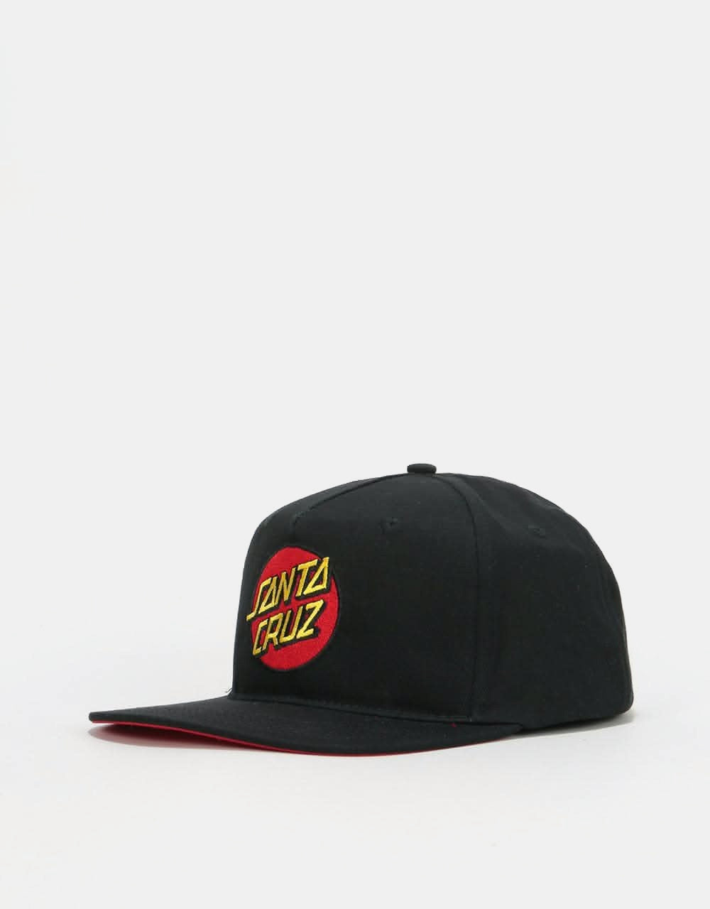 Santa Cruz Classic Dot Snapback Cap - Black