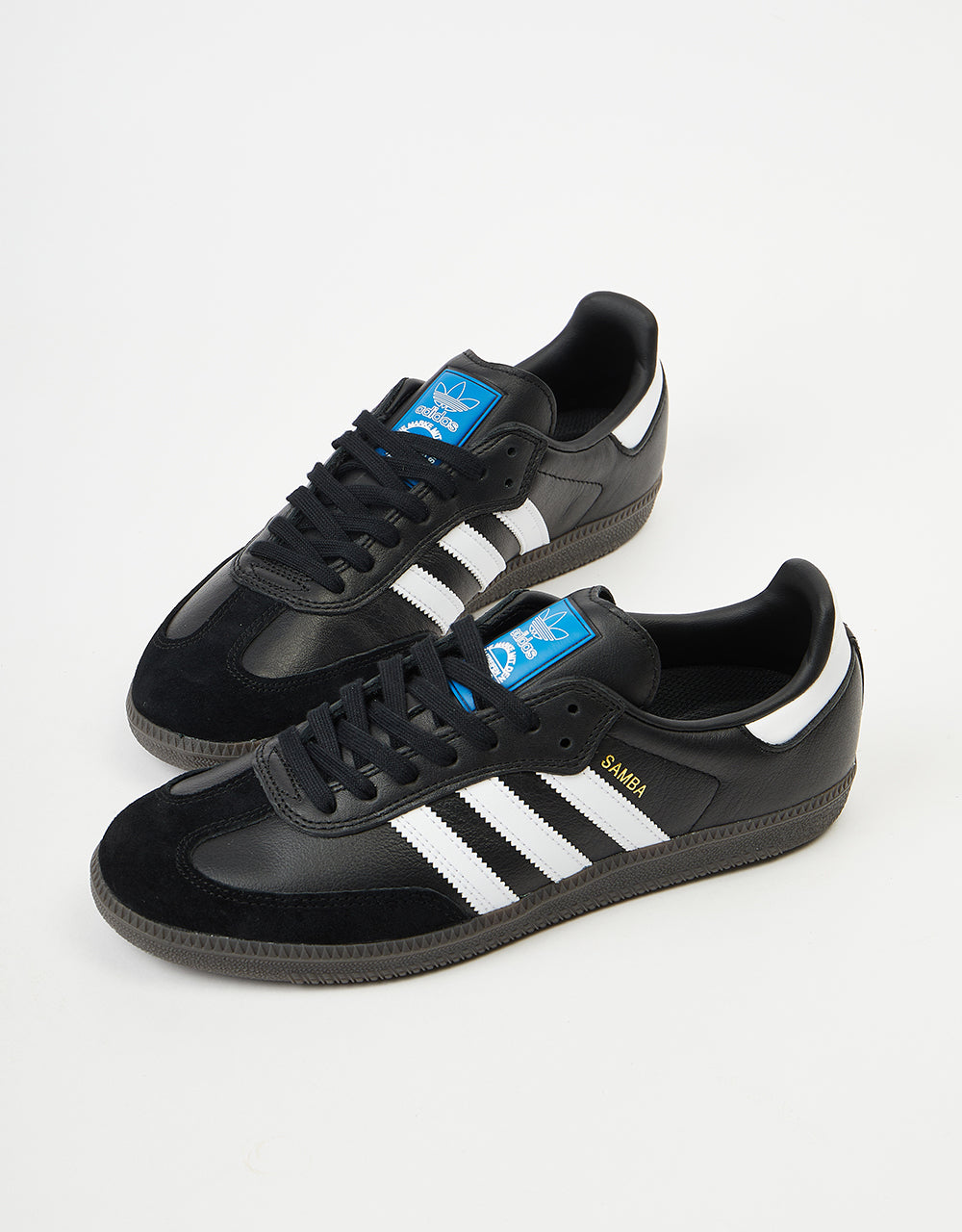 Adidas Samba ADV Zapatos de skate - Negro/Blanco/Oro Metálico