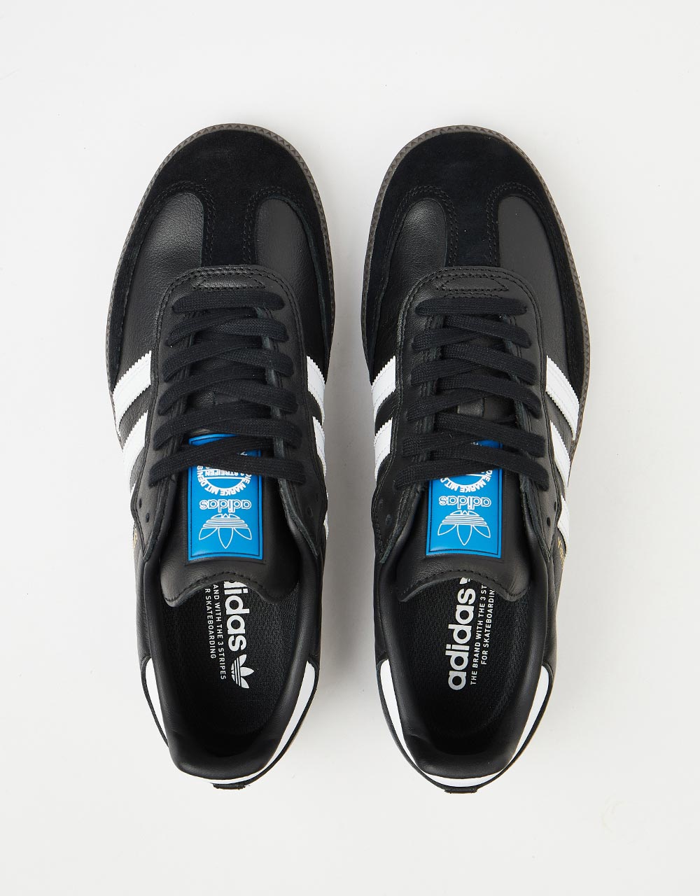 Chaussures de skate Adidas Samba ADV - Noir/Blanc/Or métallisé