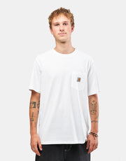 Camiseta Carhartt WIP S/S con bolsillo - Blanco