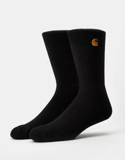 Chaussettes Carhartt WIP Chase - Noir/Or