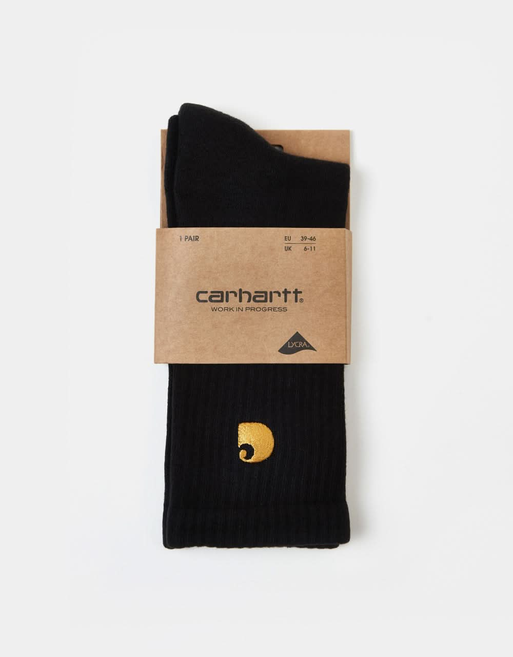 Calzini Carhartt WIP Chase - Nero/Oro