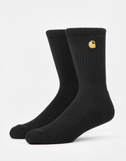 Carhartt WIP Chase Socks - Black/Gold