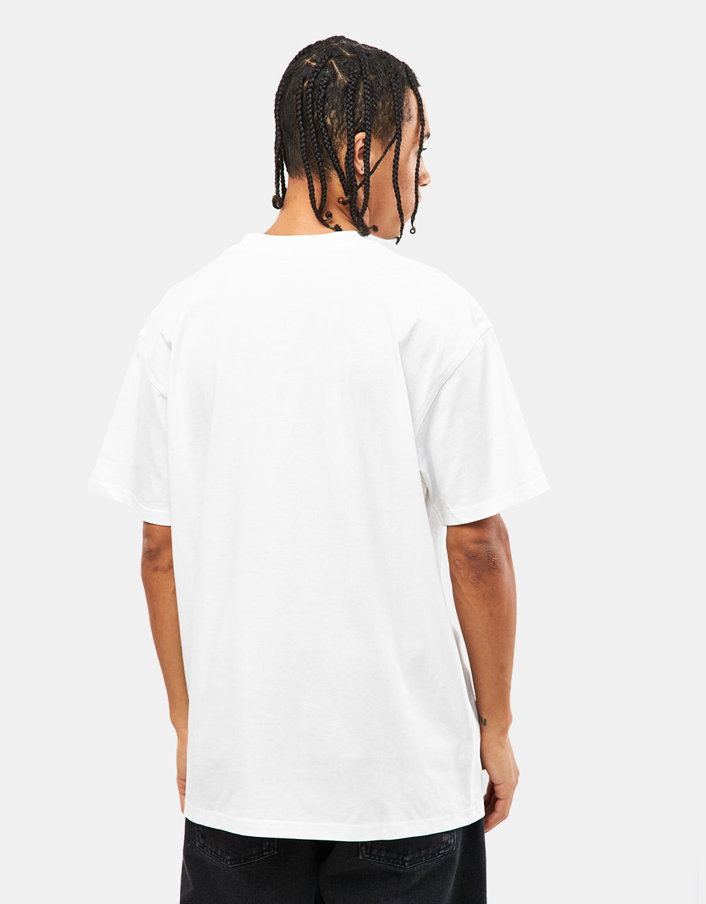 T-Shirt Carhartt WIP S/S American Script - Blanc