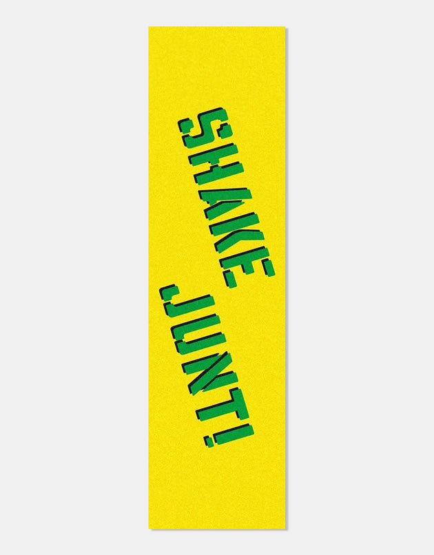 Shake Junt Sprayed Logo Grip Tape Sheet - Yellow/Green