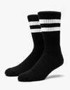 Route One Classic Crew Socken – Schwarz/Weiß