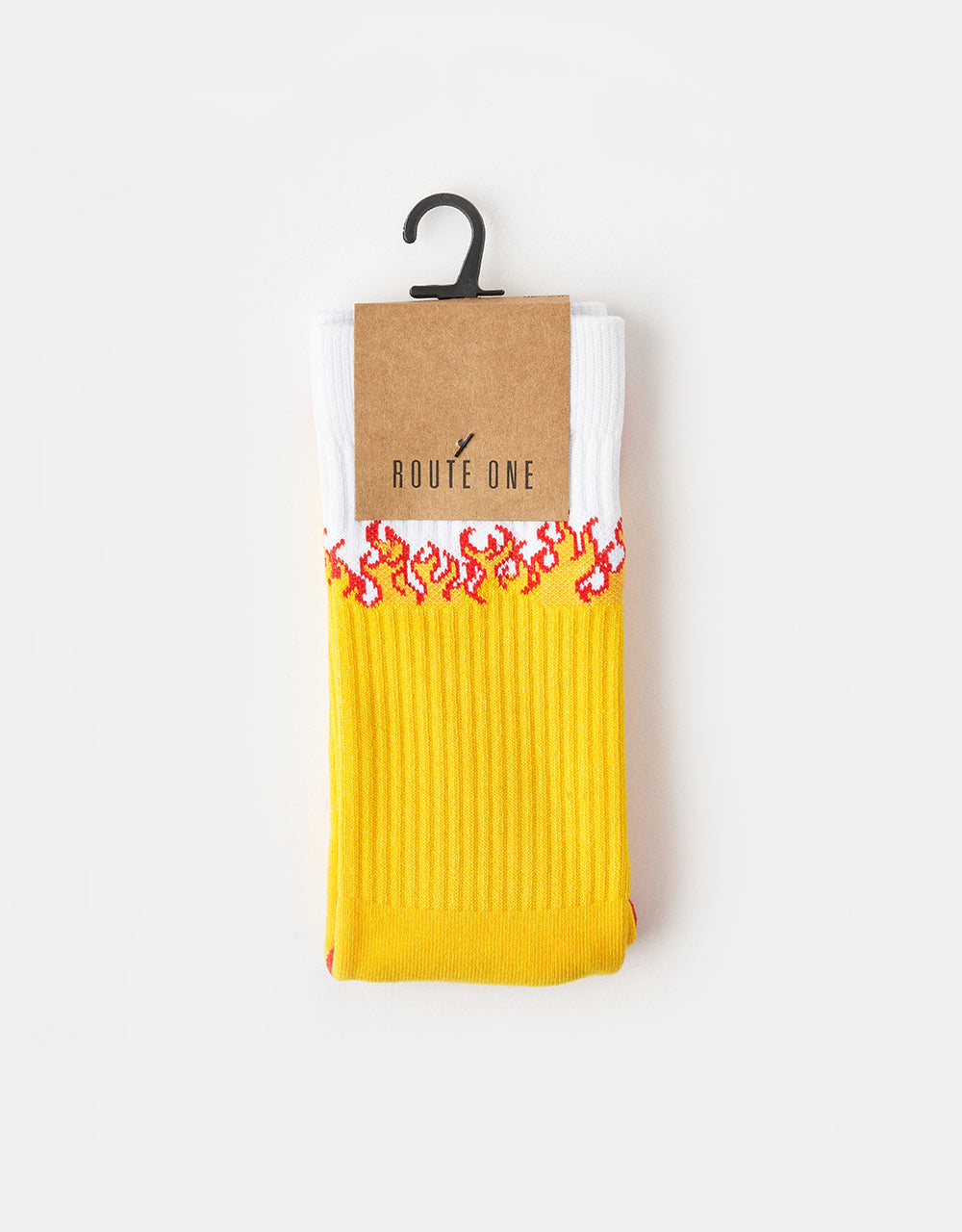 Route One Fire Crew Socks - White