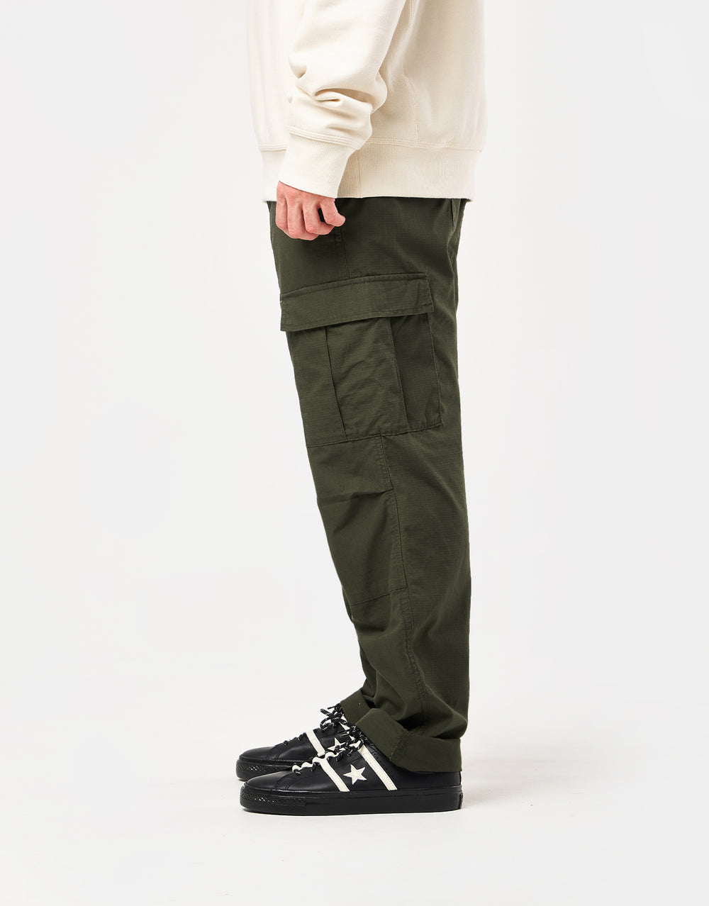 Carhartt WIP Aviation Pant - Cypress (Rinsed)