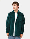 Route One Big Wale Cord Shirt - Forest Green