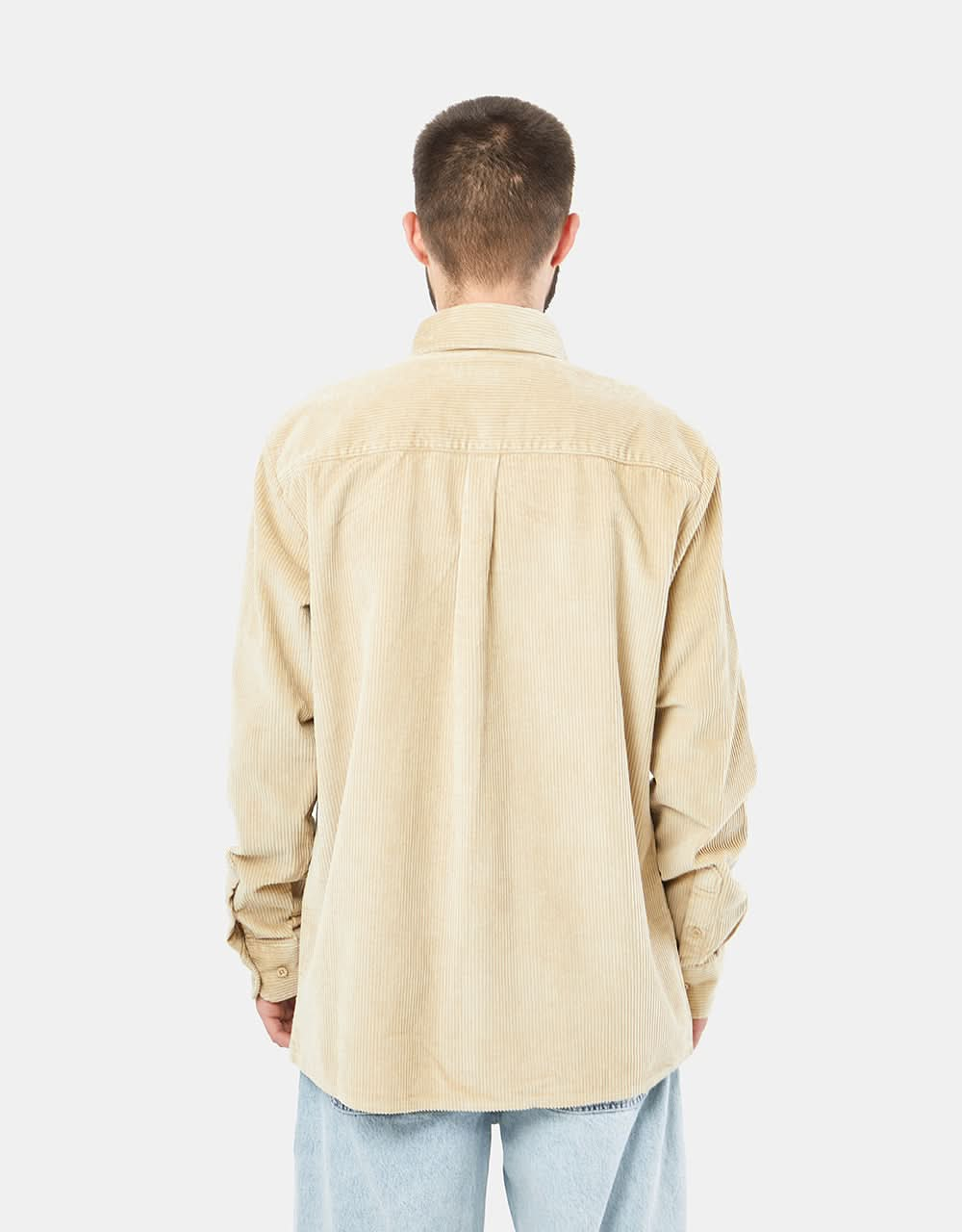 Route One Big Wale Cord Shirt - Stone