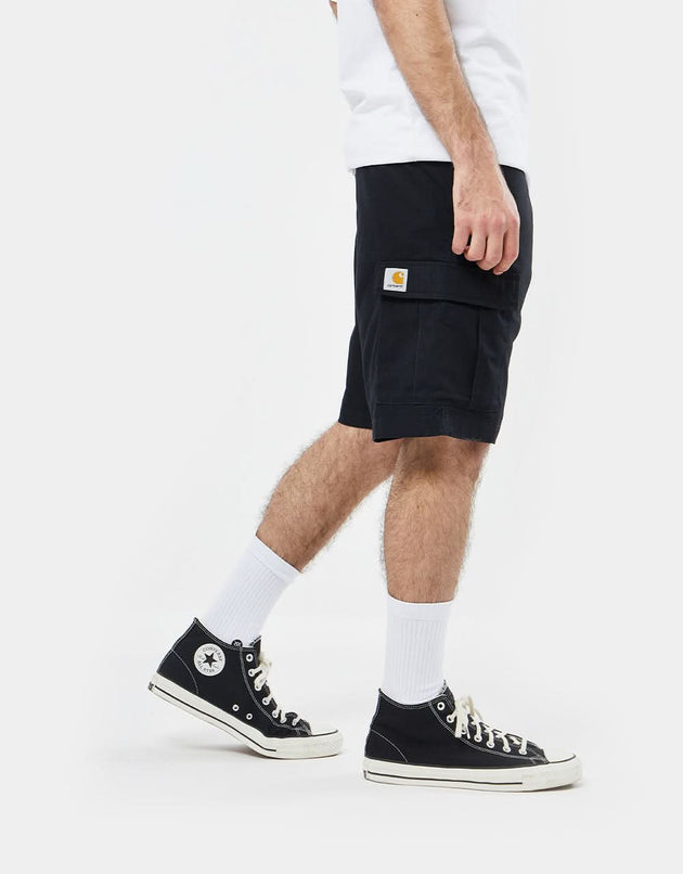 Carhartt WIP Aviation Short – Schwarz (gespült)