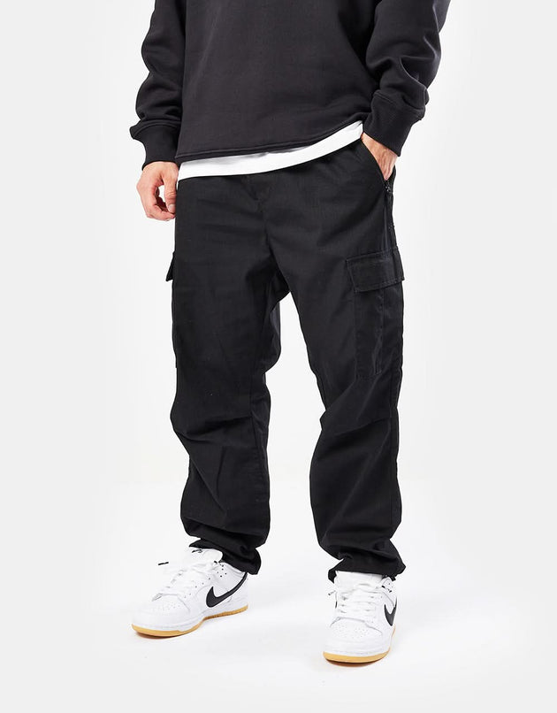 Carhartt WIP Cargo Jogger - Noir (rincé)