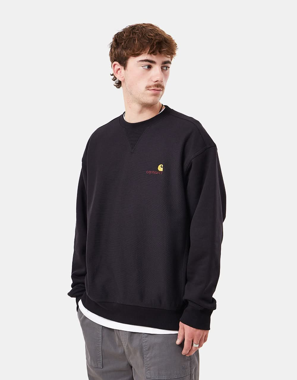 Carhartt WIP American Script Sweatshirt - Black