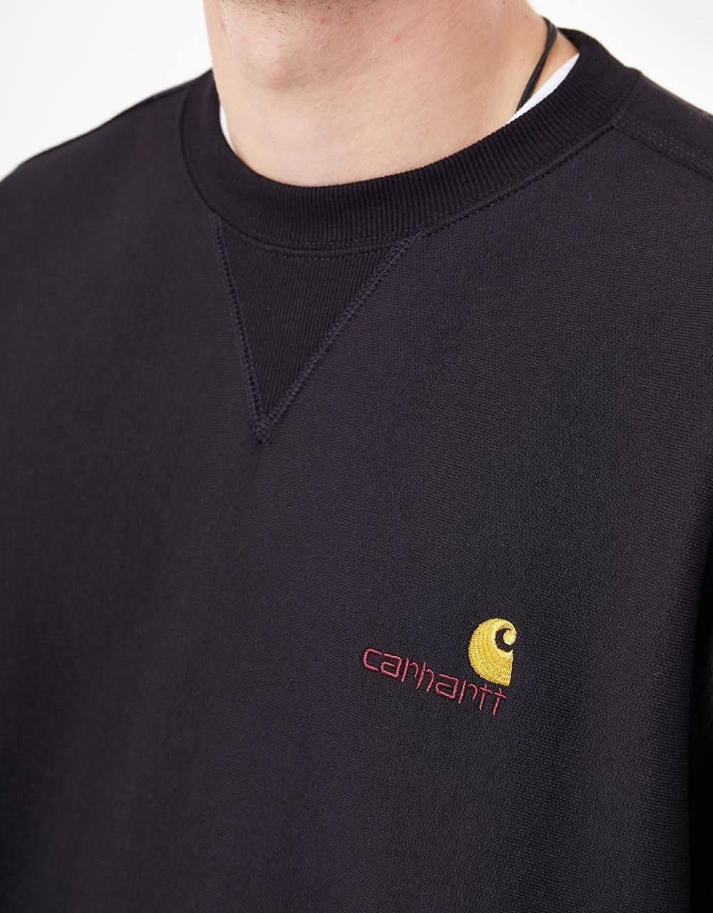 Carhartt WIP American Script Sweatshirt - Black