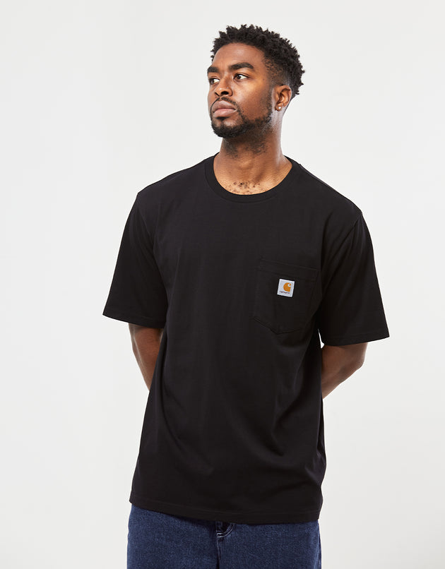 Camiseta Carhartt WIP S/S con bolsillo - Negro