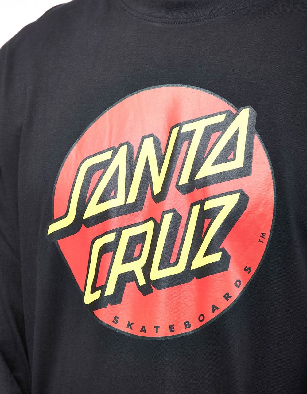 Santa Cruz Classic Dot L/S T-Shirt - Black