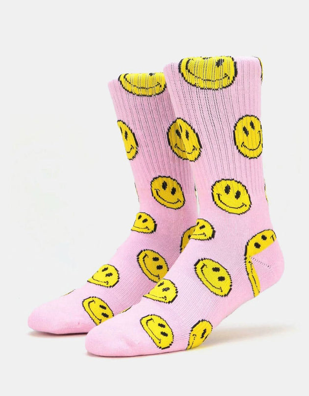 Route One Smile Socken – Hellrosa