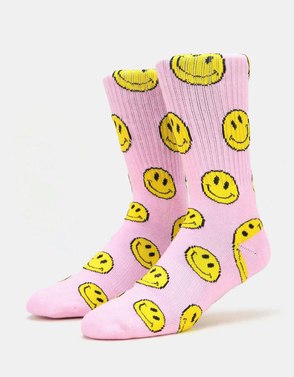 Route One Smile Socks - Light Pink