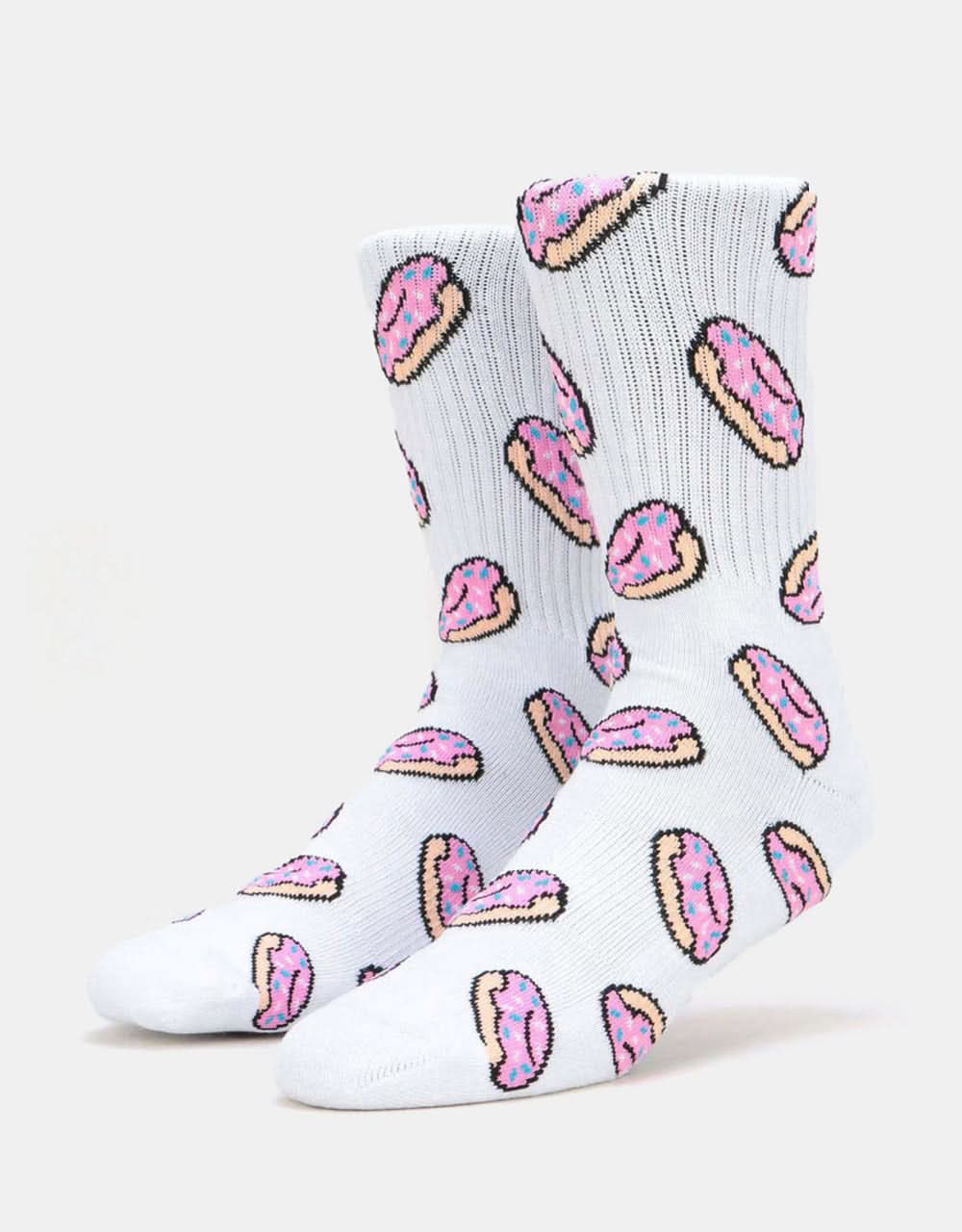 Route One Doughnuts Socks - White