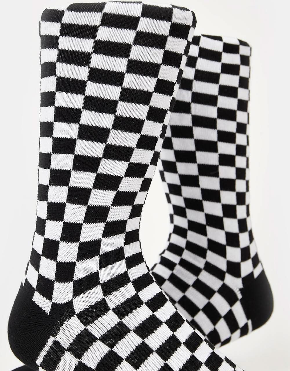 Route One Chequered Socks - Black/White